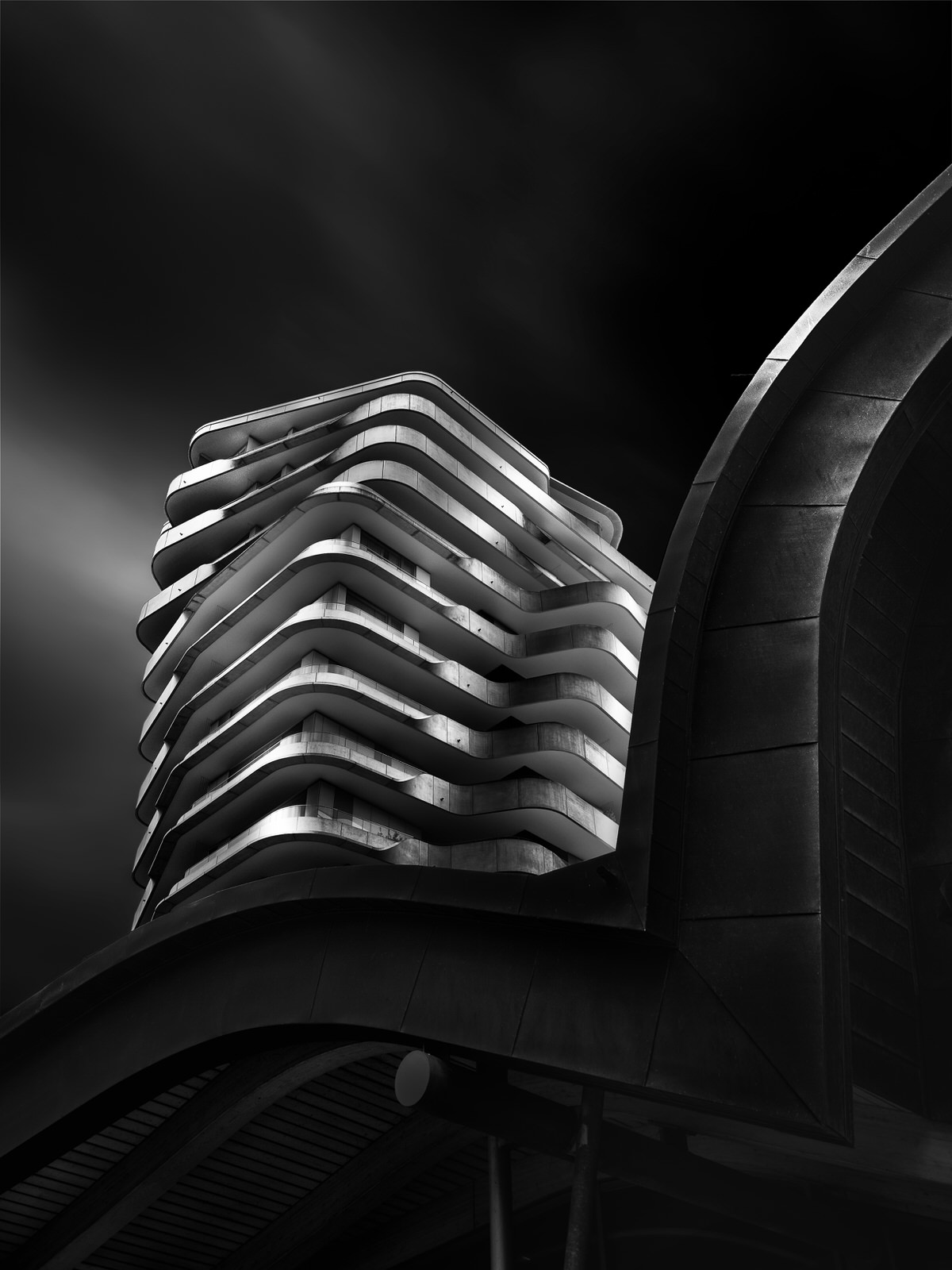 Minimalist architecture tower